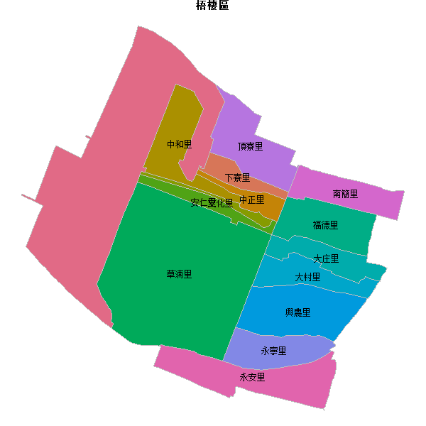 梧棲區乡镇地图KML数据WGS84坐标系.KML