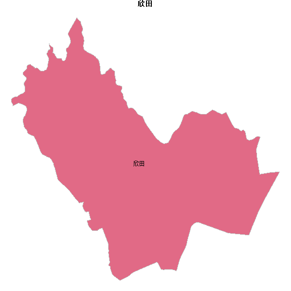 欣田乡镇地图shp数据WGS84坐标系.shp