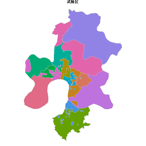 武陵区乡镇地图shp数据WGS84坐标系.shp