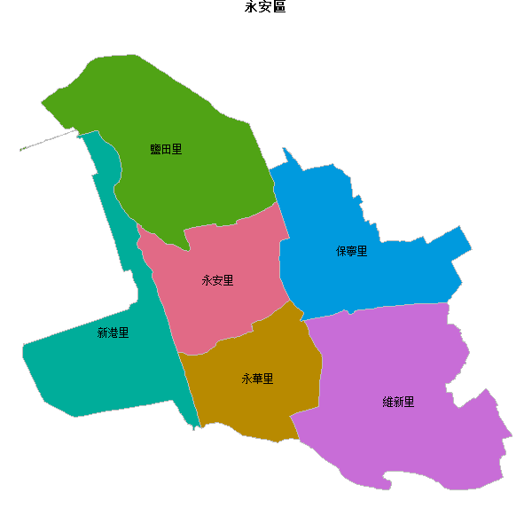 永安區乡镇地图shp数据WGS84坐标系.shp