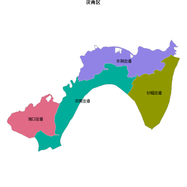 汉南区乡镇地图DWG数据WGS84坐标系.DWG
