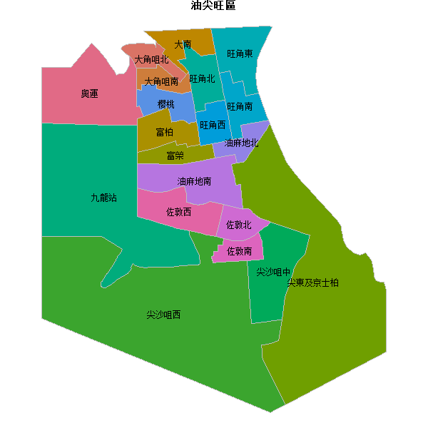 油尖旺區地图shp数据WGS84坐标系.shp