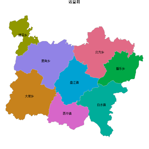 沾益县乡镇地图shp数据WGS84坐标系.shp