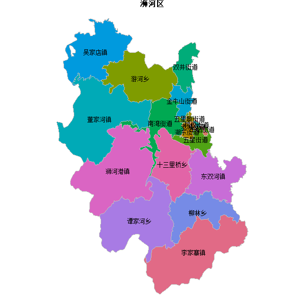 浉河区乡镇地图shp数据WGS84坐标系.shp