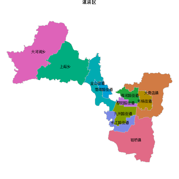 淇滨区乡镇地图shp数据WGS84坐标系.shp
