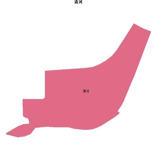 清河乡镇地图shp数据WGS84坐标系.shp