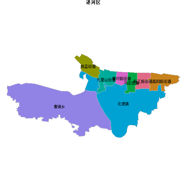 湛河区乡镇地图DWG数据WGS84坐标系.DWG