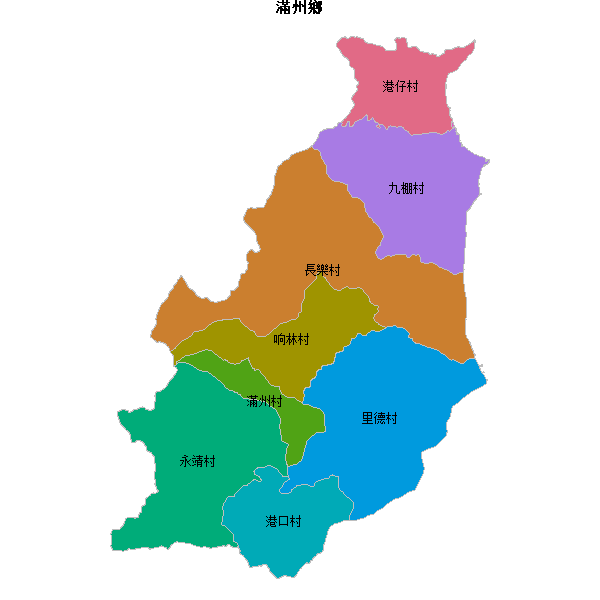 滿州鄉乡镇地图shp数据WGS84坐标系.shp