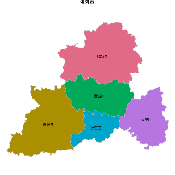 漯河市地图shp数据WGS84坐标系.shp
