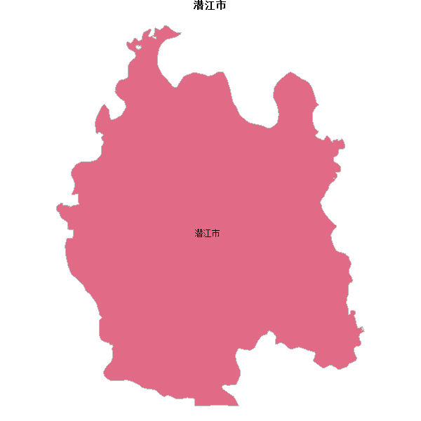 潜江市地图shp数据WGS84坐标系.shp