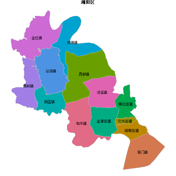 潮阳区乡镇地图shp数据WGS84坐标系.shp