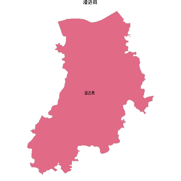 澄迈县地图shp数据WGS84坐标系.shp