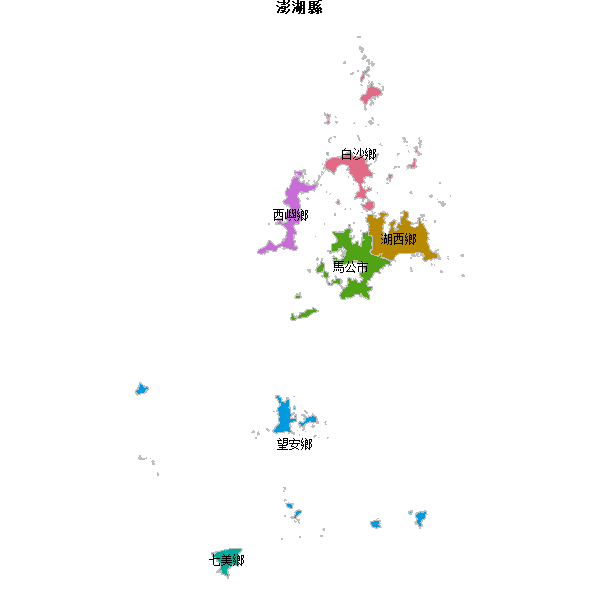 澎湖縣地图shp数据WGS84坐标系.shp