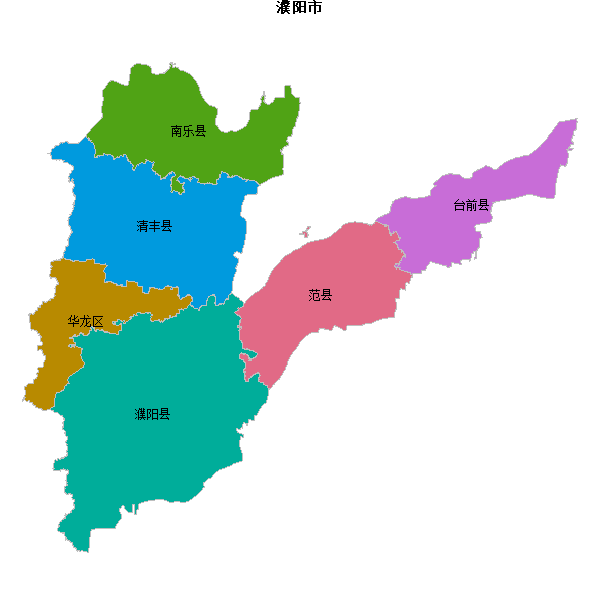 濮阳市地图shp数据WGS84坐标系.shp