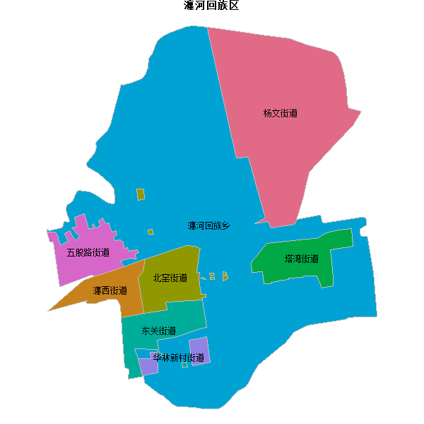瀍河回族区乡镇地图DWG数据WGS84坐标系.DWG