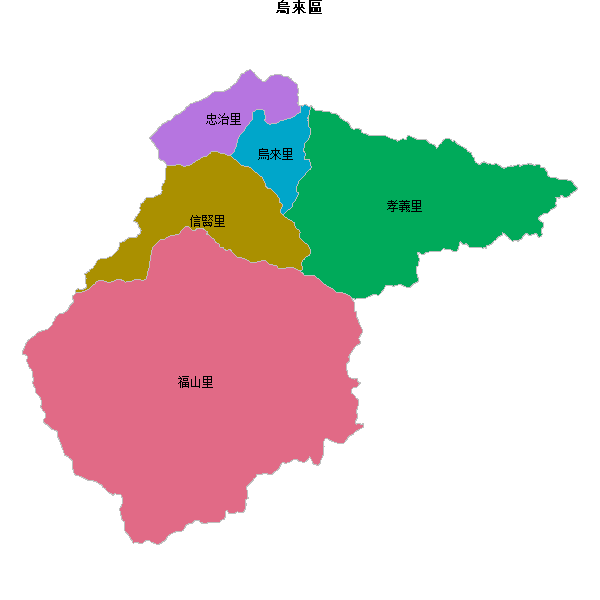烏來區乡镇地图shp数据WGS84坐标系.shp