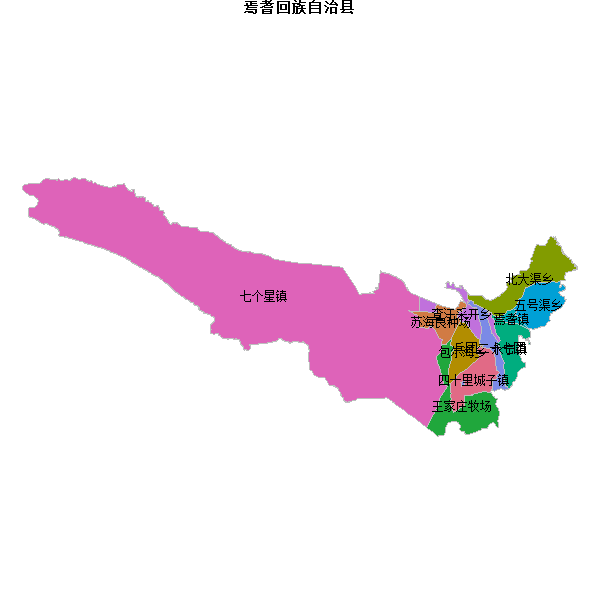 焉耆回族自治县乡镇地图shp数据WGS84坐标系.shp