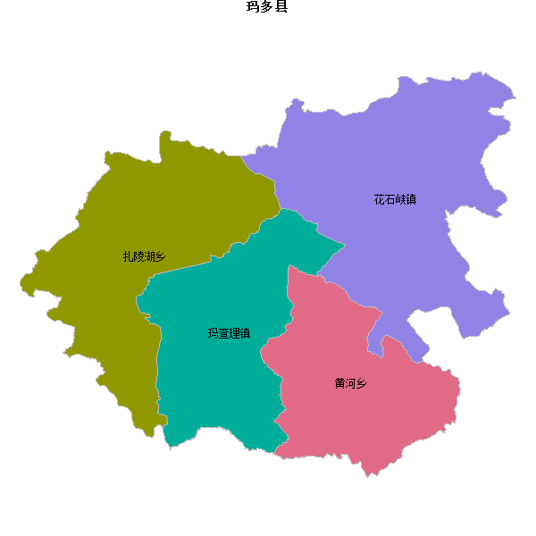 玛多县乡镇地图shp数据WGS84坐标系.shp