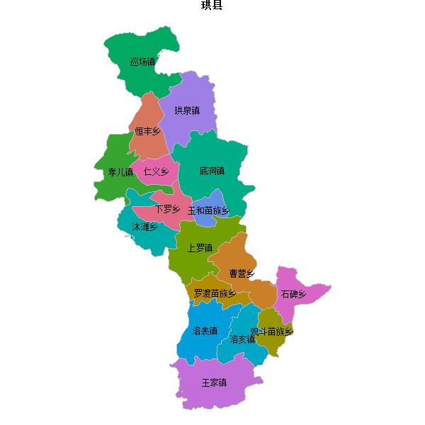 珙县乡镇地图KML数据WGS84坐标系.KML