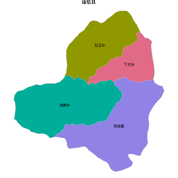琼结县乡镇地图JSON数据WGS84坐标系.json