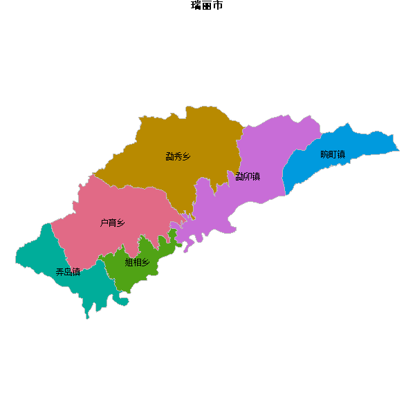瑞丽市乡镇地图KML数据WGS84坐标系.KML