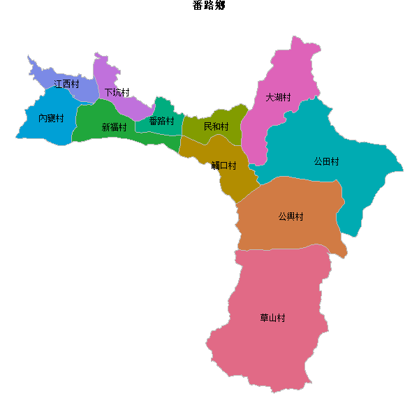 番路鄉乡镇地图shp数据WGS84坐标系.shp
