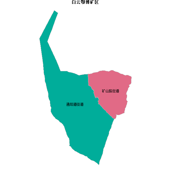 白云鄂博矿区乡镇地图shp数据WGS84坐标系.shp