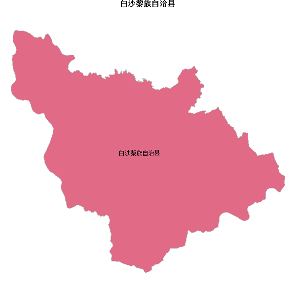 白沙黎族自治县地图shp数据WGS84坐标系.shp