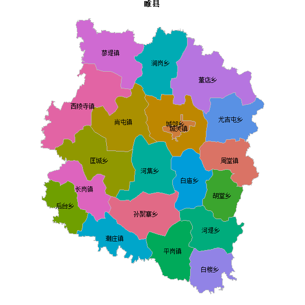睢县乡镇地图shp数据WGS84坐标系.shp