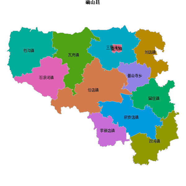 确山县乡镇地图DWG数据WGS84坐标系.DWG