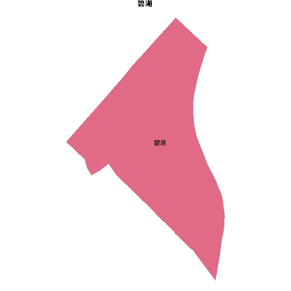 碧湖乡镇地图shp数据WGS84坐标系.shp