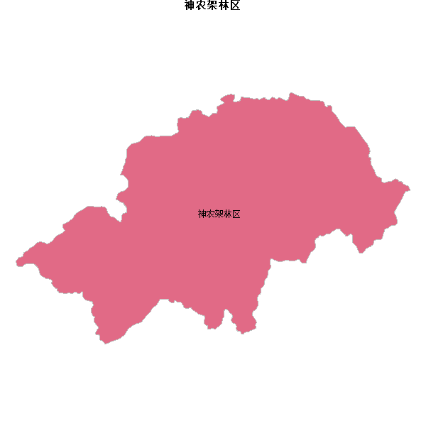 神农架林区地图shp数据WGS84坐标系.shp