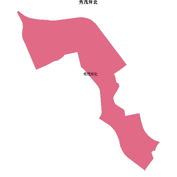 秀茂坪北乡镇地图shp数据WGS84坐标系.shp