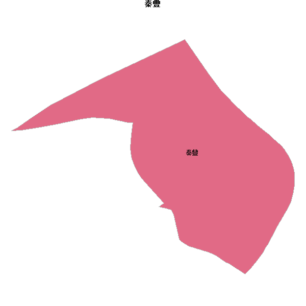 秦豐乡镇地图JSON数据WGS84坐标系.json