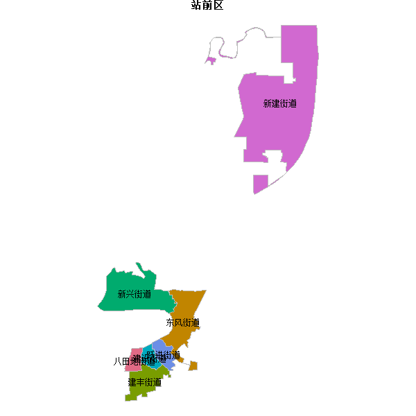站前区乡镇地图shp数据WGS84坐标系.shp