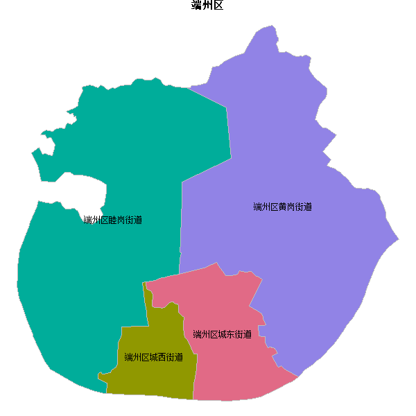端州区乡镇地图shp数据WGS84坐标系.shp