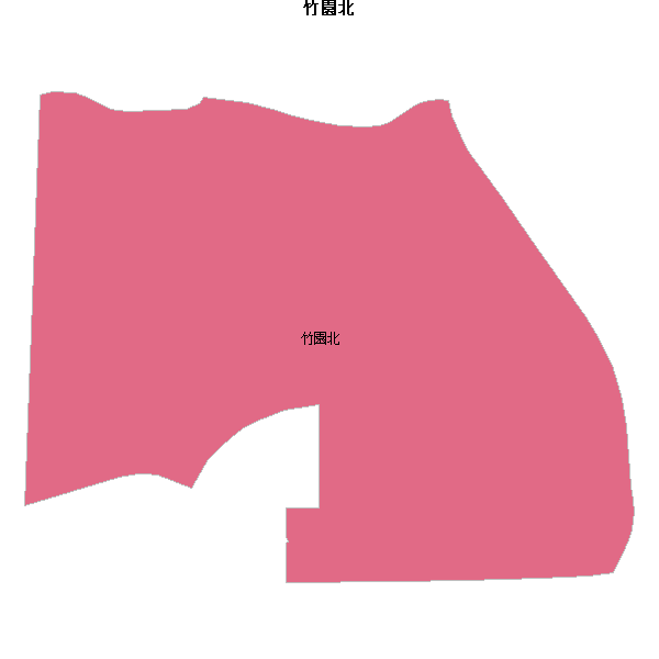 竹園北乡镇地图shp数据WGS84坐标系.shp