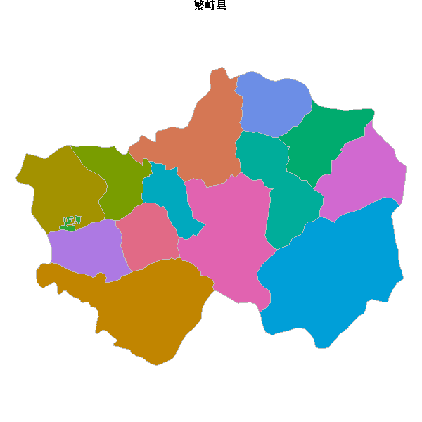 繁峙县乡镇地图shp数据WGS84坐标系.shp