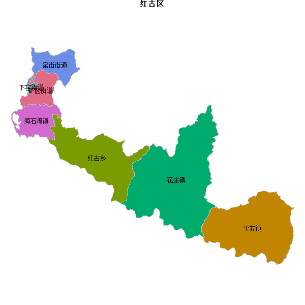 红古区乡镇地图shp数据WGS84坐标系.shp