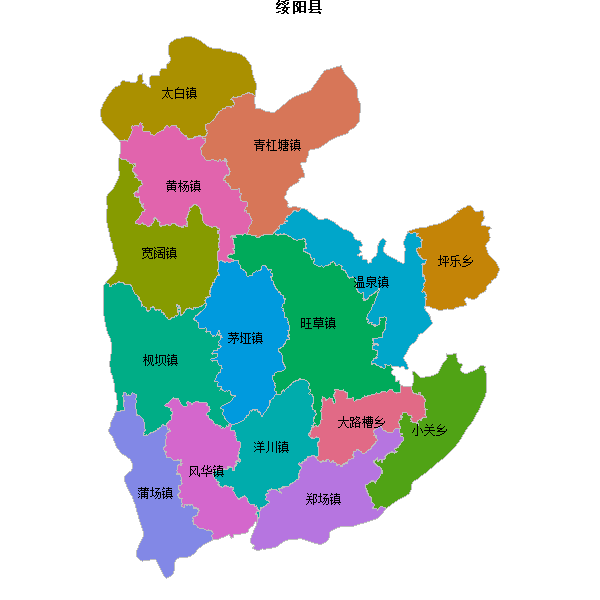 绥阳县乡镇地图shp数据WGS84坐标系.shp