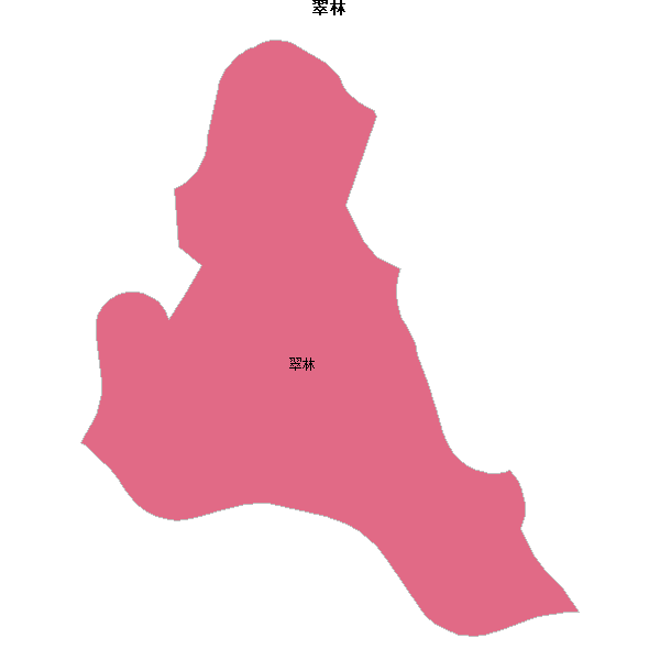 翠林乡镇地图shp数据WGS84坐标系.shp