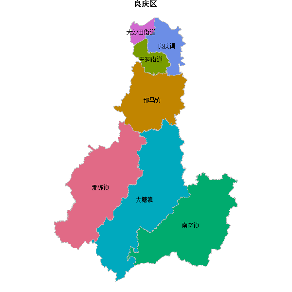 良庆区乡镇地图shp数据WGS84坐标系.shp