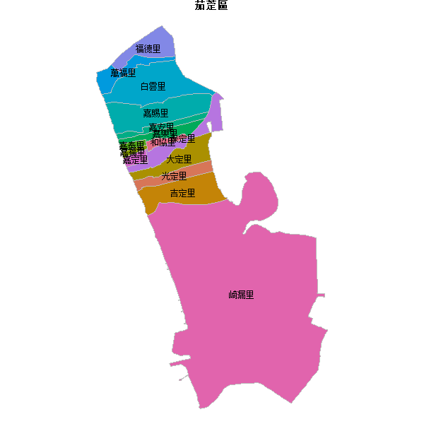 茄萣區乡镇地图shp数据WGS84坐标系.shp