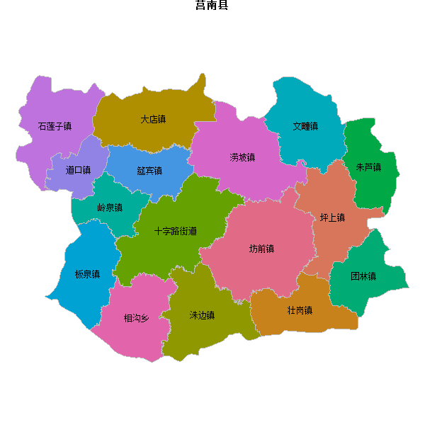 莒南县乡镇地图shp数据WGS84坐标系.shp
