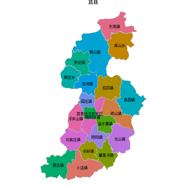 莒县乡镇地图shp数据WGS84坐标系.shp