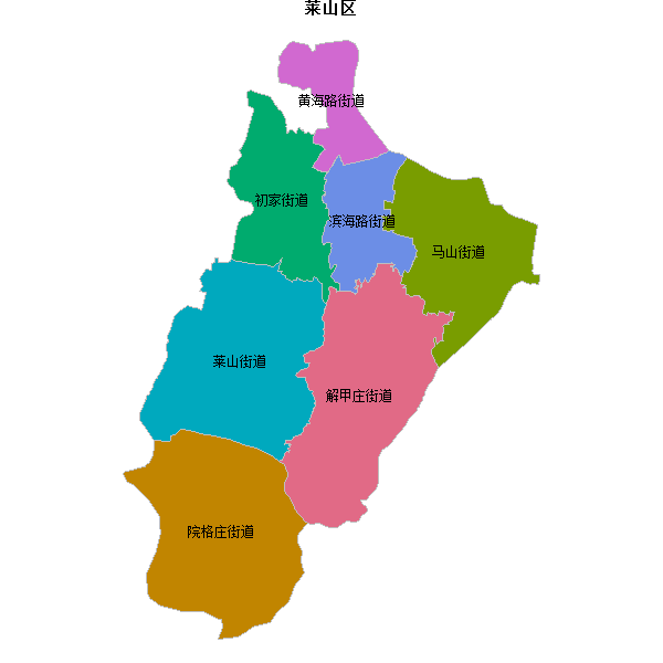 莱山区乡镇地图shp数据WGS84坐标系.shp
