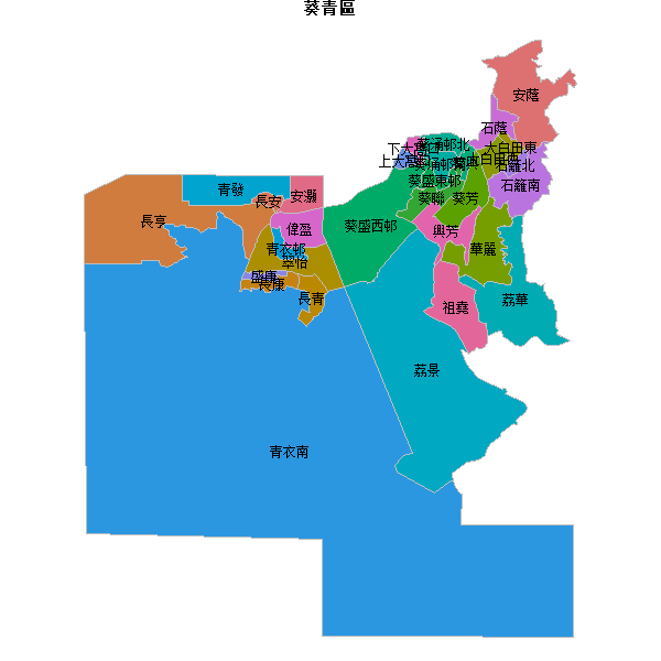 葵青區地图shp数据WGS84坐标系.shp