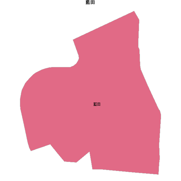 藍田乡镇地图shp数据WGS84坐标系.shp