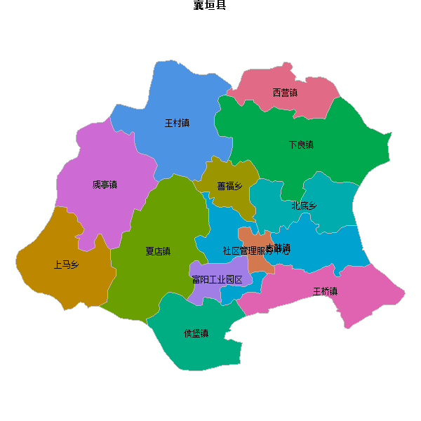 襄垣县乡镇地图shp数据WGS84坐标系.shp
