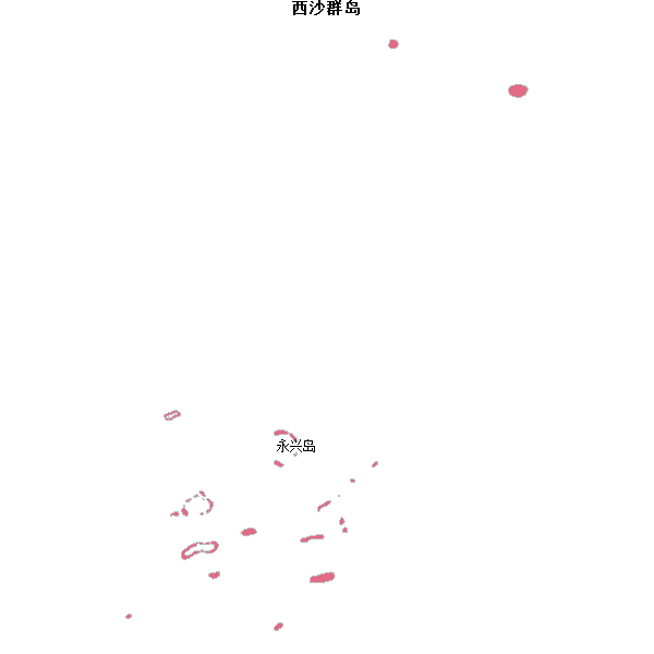 西沙群岛乡镇地图shp数据WGS84坐标系.shp